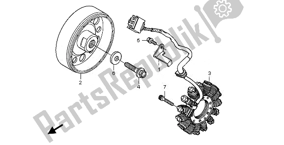 Wszystkie części do Generator Honda CBF 600 SA 2010