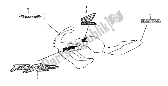 All parts for the Mark of the Honda VTR 1000F 2006