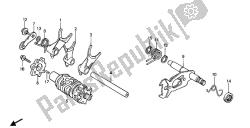 tambour de changement et fourchette de changement