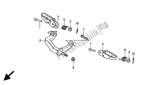 Todas las partes para Paso de Honda XR 600R 1994