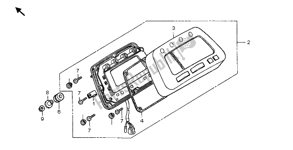 All parts for the Meter of the Honda TRX 450 FE Fourtrax Foreman ES 2003