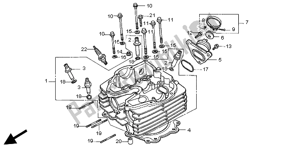 Todas las partes para Cabeza De Cilindro de Honda XR 600R 1995