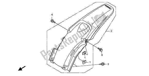 Todas las partes para Guardabarros Trasero de Honda CRF 150R SW 2008