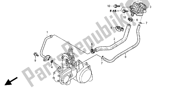 Alle onderdelen voor de Luchtaanzuigklep van de Honda TRX 90 2012