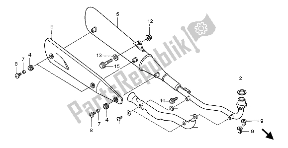 Tutte le parti per il Silenziatore Di Scarico del Honda ANF 125 2009