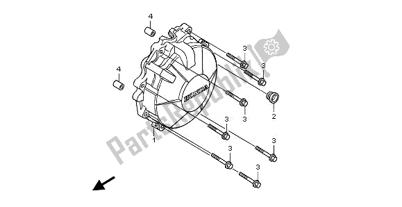 Toutes les pièces pour le Couvercle De Générateur du Honda CB 600 FA Hornet 2010