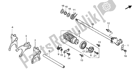 Wszystkie części do B? Ben Zmiany Biegów Honda CBR 600 RR 2003