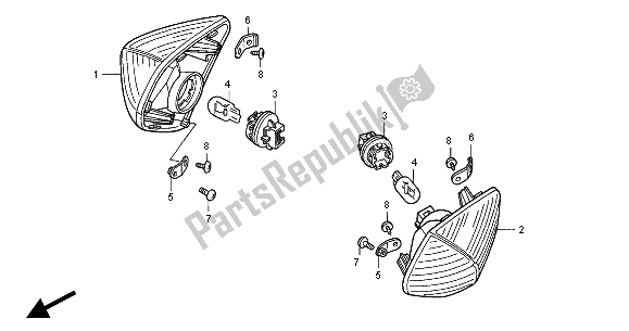 Wszystkie części do Winker Honda VFR 800 FI 2000