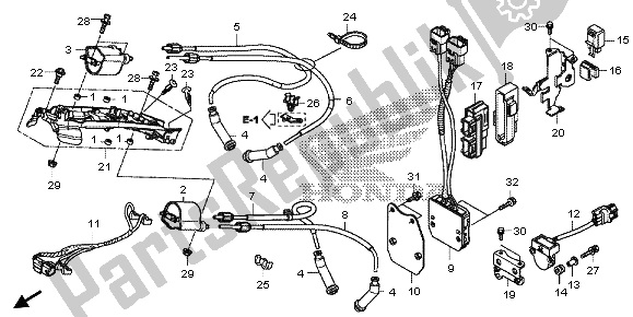 All parts for the Ignition Coil & Ecu of the Honda VT 1300 CXA 2013