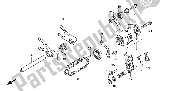 Tutte le parti per il Tamburo Del Cambio del Honda ST 1100 1998