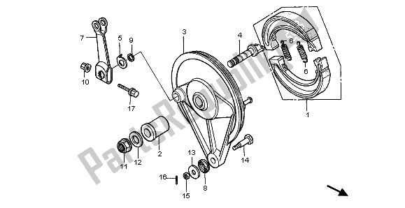 Todas las partes para Panel De Freno Trasero de Honda CMX 250C 1996