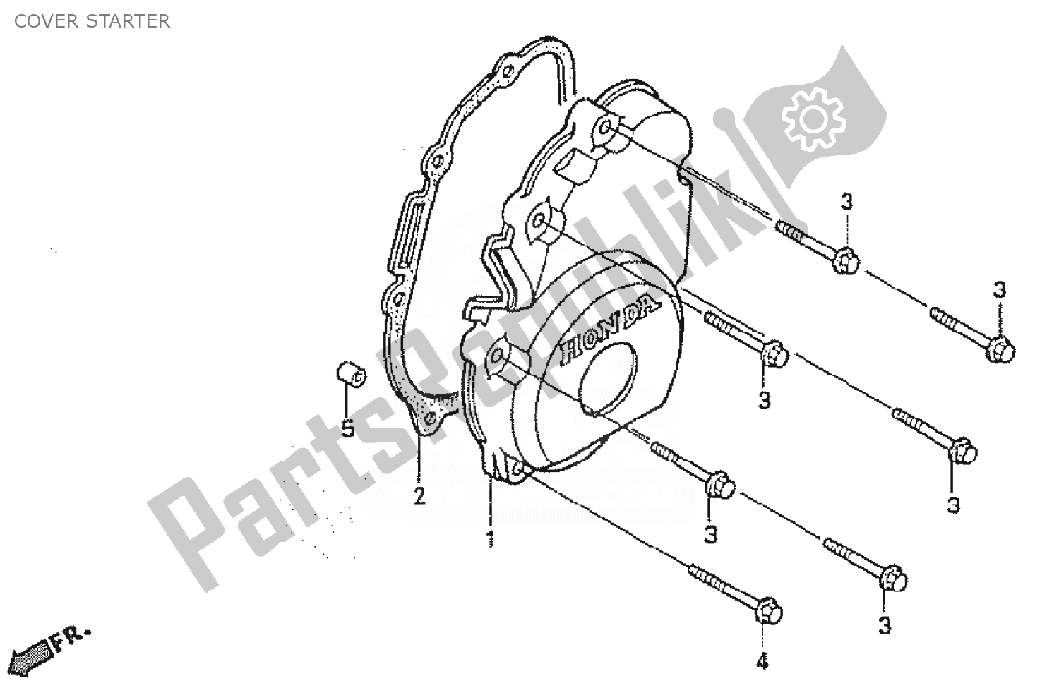 Todas las partes para Cover Starter de Honda CBR 400 RR 1990