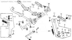 GEARSHIFT PEDAL / FOOTPEGS / SIDE STAND