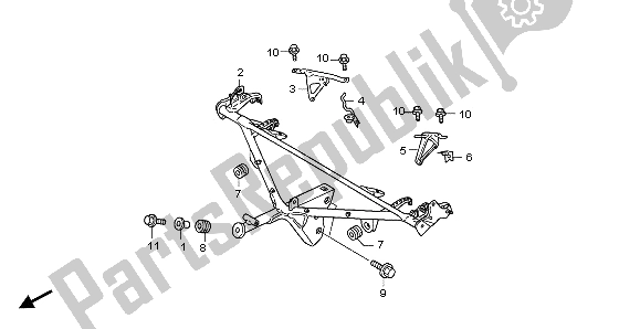 All parts for the Cowl Stay of the Honda GL 1800 2007