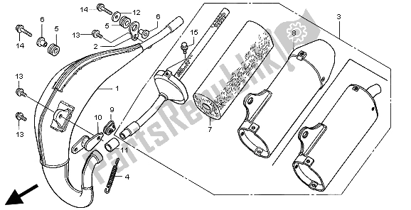 Wszystkie części do Komora Rozpr?? Na Honda CR 80 RB LW 2002