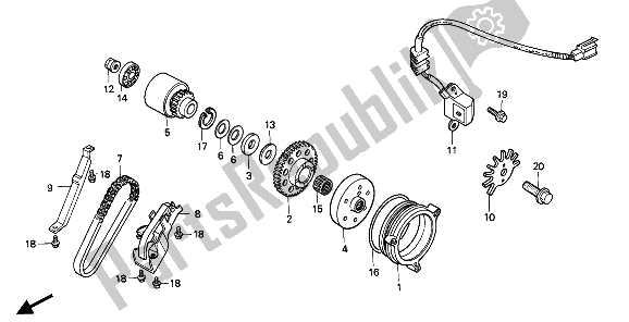 Toutes les pièces pour le Embrayage De Démarrage du Honda CB 1000F 1994