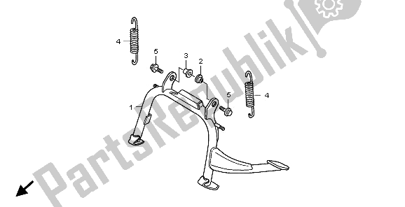 Tutte le parti per il In Piedi del Honda SH 125 2006