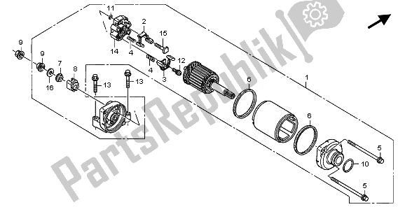 Todas las partes para Motor De Arranque de Honda CBR 600 RA 2010