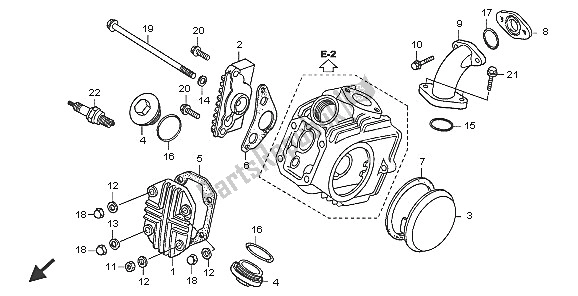 Wszystkie części do Cylinder Honda CRF 70F 2005