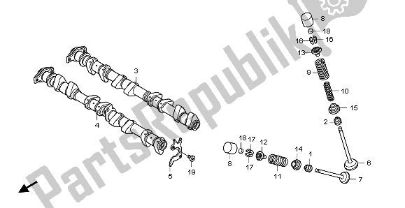 All parts for the Camshaft & Valve of the Honda CBR 1000 RA 2009