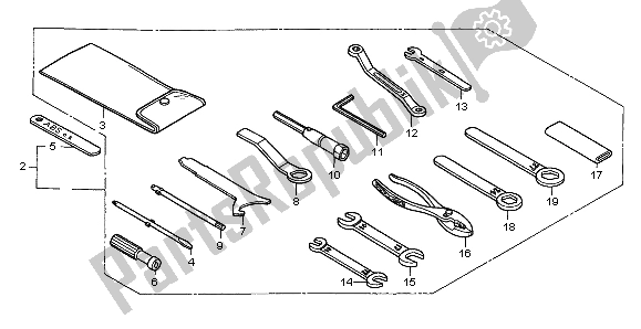 Todas las partes para Herramientas de Honda ST 1100A 1998