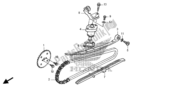 Todas las partes para Cadena De Levas Y Tensor de Honda FES 125A 2012