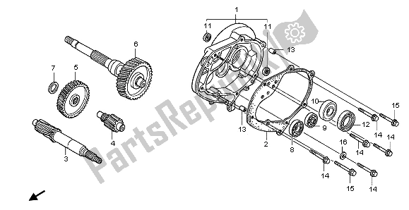 All parts for the Transmission of the Honda PES 125R 2012