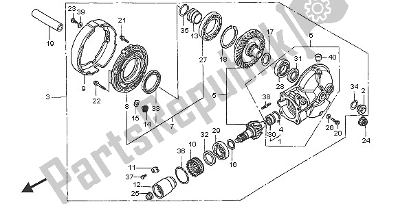 Todas las partes para Engranaje Conducido Final de Honda VT 750C 2005