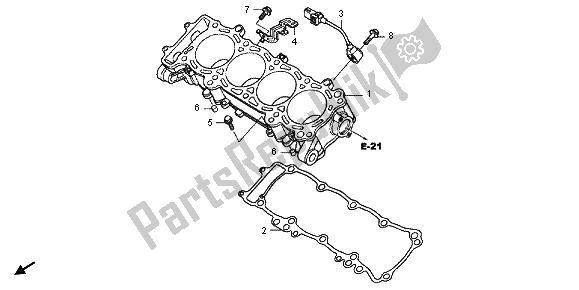 Todas las partes para Cilindro de Honda CBR 1000 RR 2012