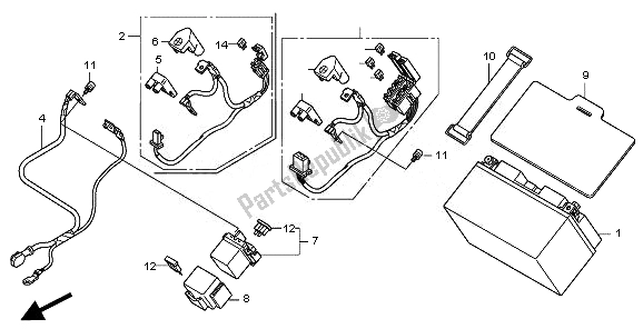 Wszystkie części do Bateria Honda CBR 600F 2011