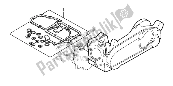 All parts for the Eop-2 Gasket Kit B of the Honda SH 300A 2013