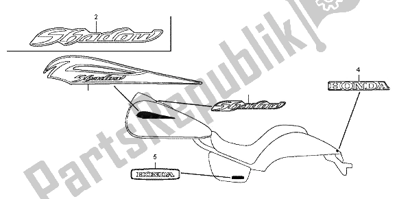 Wszystkie części do Znak Honda VT 750C2B 2012