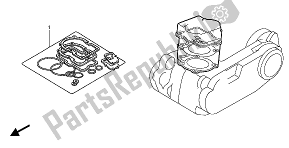 All parts for the Eop-1 Gasket Kit A of the Honda CN 250 1 1994