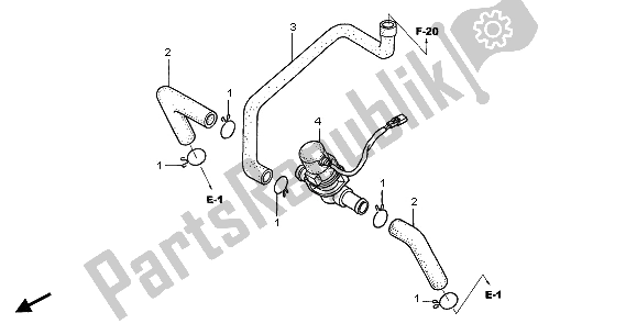 All parts for the Air Suction Valve of the Honda CBR 1100 XX 2005