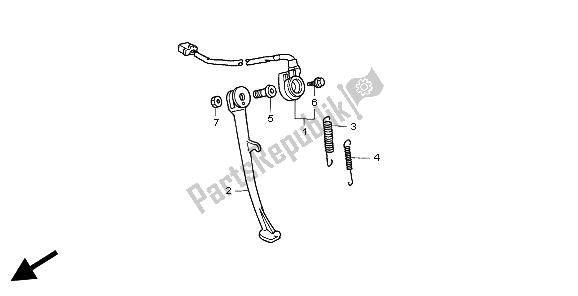 Tutte le parti per il In Piedi del Honda CMX 250C 1999