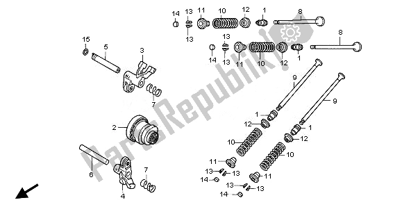All parts for the Camshaft & Valve of the Honda NPS 50 2011