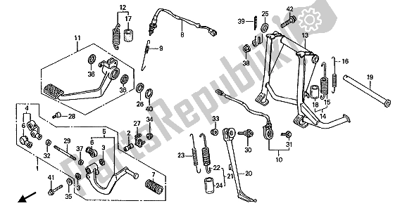 All parts for the Panel & Stand of the Honda ST 1100 1992