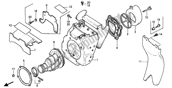 Todas las partes para Filtro De Aire de Honda CR 80R 1987