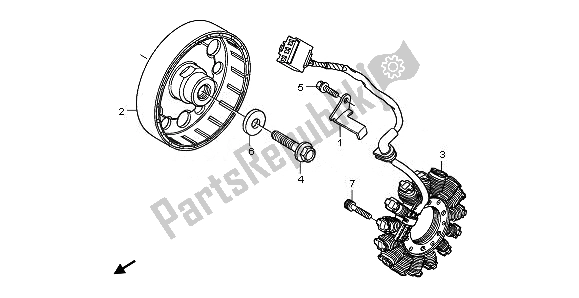 All parts for the Generator of the Honda CB 600 FA Hornet 2011