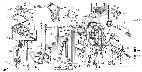 Todas las partes para Carburador de Honda CRF 450R 2006
