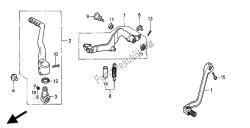 cambiar pedal y pedal de freno y brazo de arranque