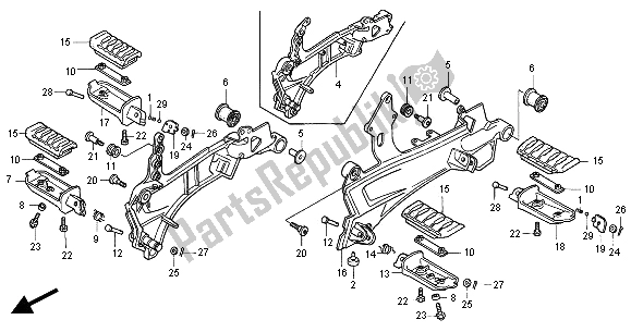 Tutte le parti per il Passo del Honda ST 1100 2000