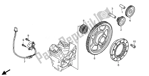 Alle onderdelen voor de Startkoppeling van de Honda VT 750C2S 2011