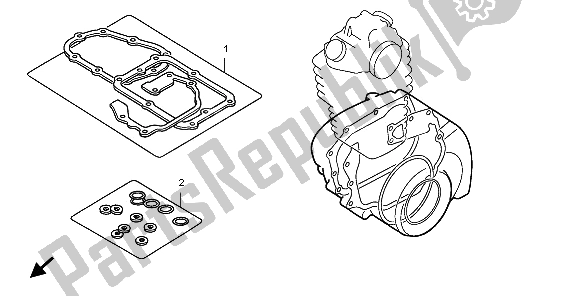 All parts for the Eop-2 Gasket Kit B of the Honda CRF 250X 2009
