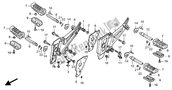 Wszystkie części do Krok Honda CBF 250 2004