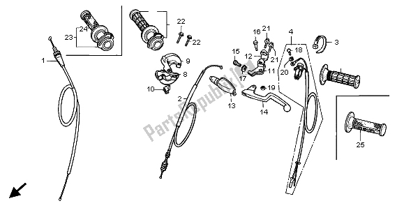 Todas las partes para Interruptor Y Cable de Honda CR 80R SW 2001