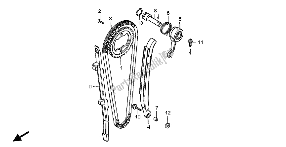 Todas las partes para Cadena De Levas Y Tensor de Honda FX 650 1999