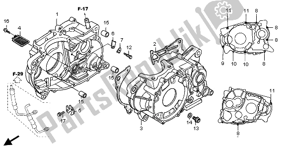 Alle onderdelen voor de Carter van de Honda FMX 650 2005