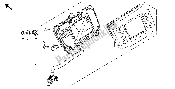 Alle onderdelen voor de Meter van de Honda TRX 500 FA Fourtrax Foreman 2006
