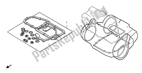 Alle onderdelen voor de Eop-2 Pakkingset B van de Honda CBF 1000 FS 2011